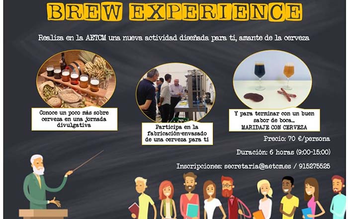Jornada ‘Experiencia Cervecera’ propiciada por AETCM: ¿te apuntas?