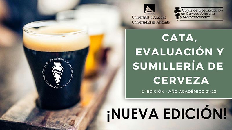 Abierta la inscripción para el nuevo curso de cata, evaluación y sumillería de cerveza de la Universidad de Alicante